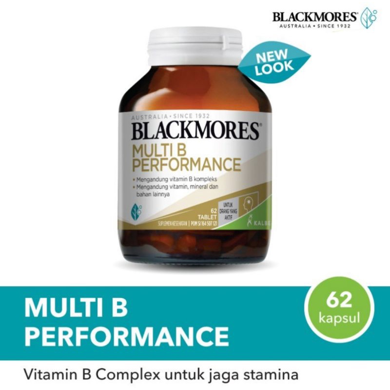 BLACKMORES MULTI-B PERFORMANCE 62 kapsul