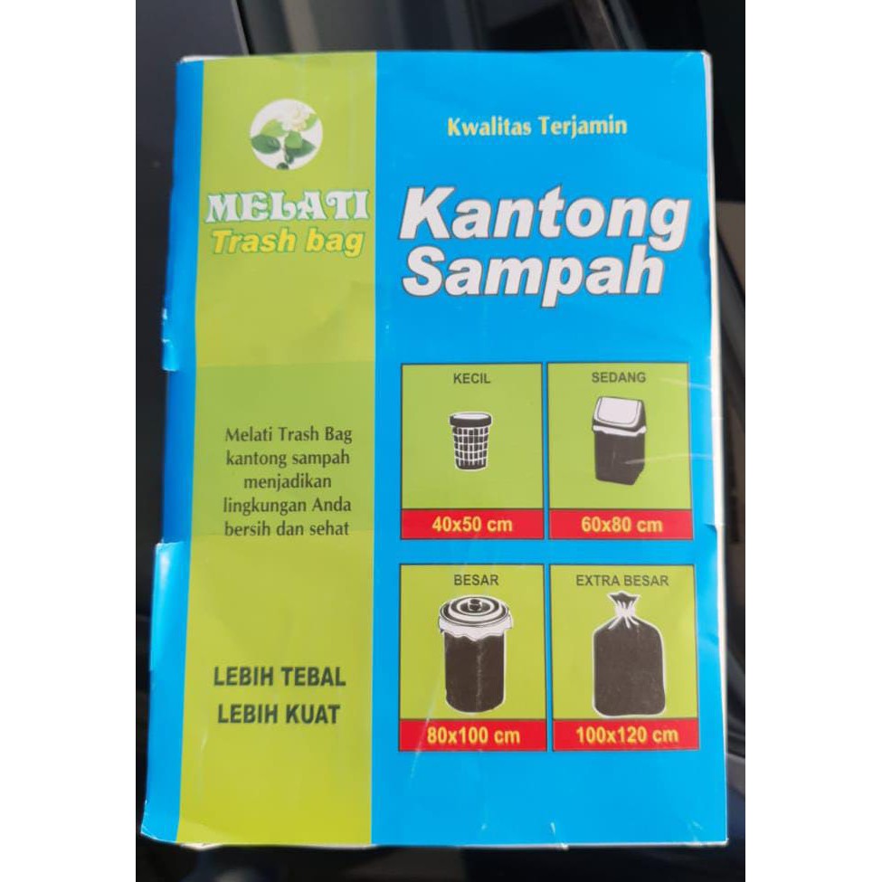 Plastik Sampah 90x120 isi 10 lembar/Trash Bag/Kantong Sampah/Kantong plastik sampah/Kantong hitam