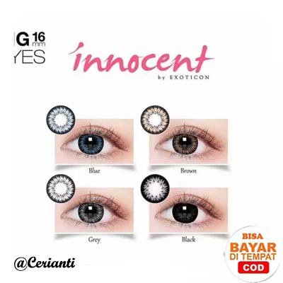 [FREE KOTAK] SOFTLENS INNOCENT NORMAL BIG EYES 16MM BY X2 EXOTICON