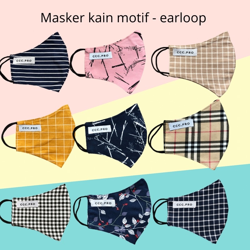 MASKER DEWASA masker motif masker kain masker masker earloop