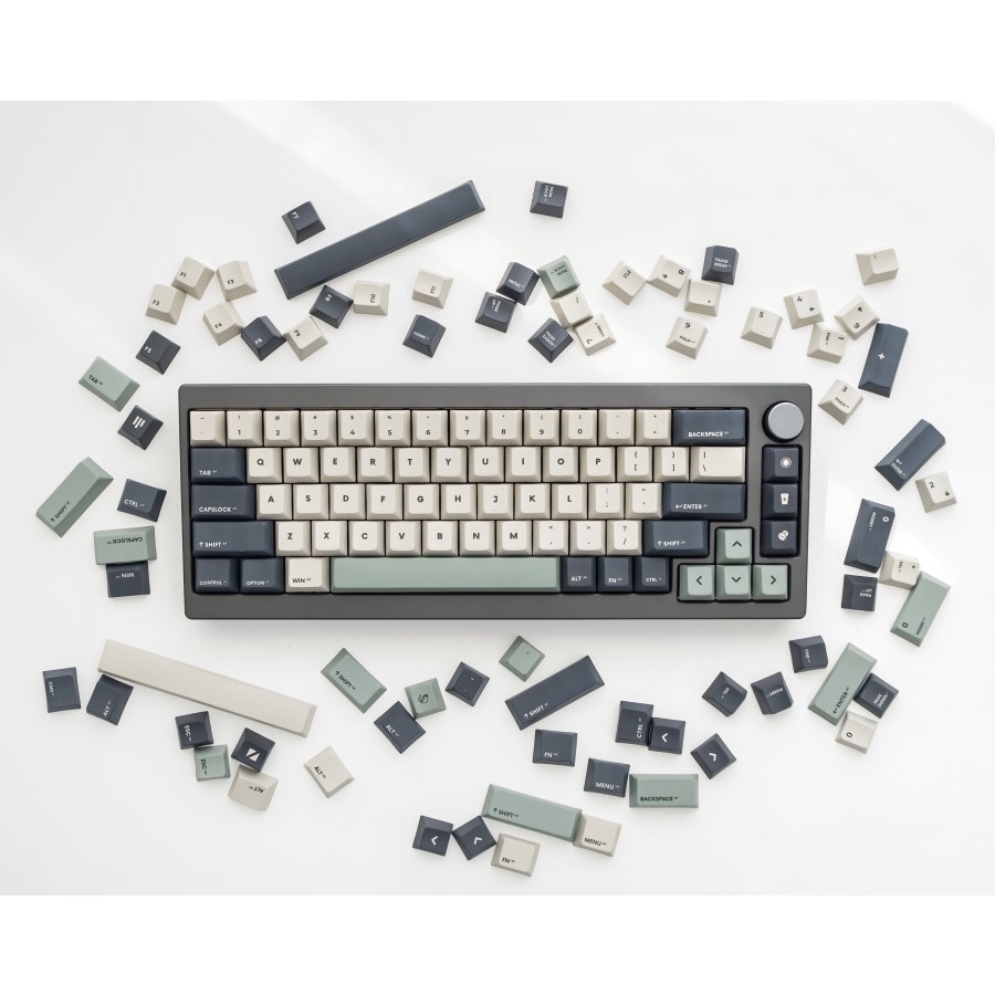 Noir x After Friday Matcha PBT Dye-sub Keycaps 145 Set Cherry Profile