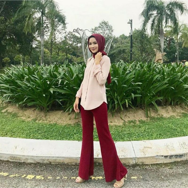 CELANA CUTBRAY JUMBO XXL / SCUBA PANTS CUTBRAY / CELANA PANJANG WANITA