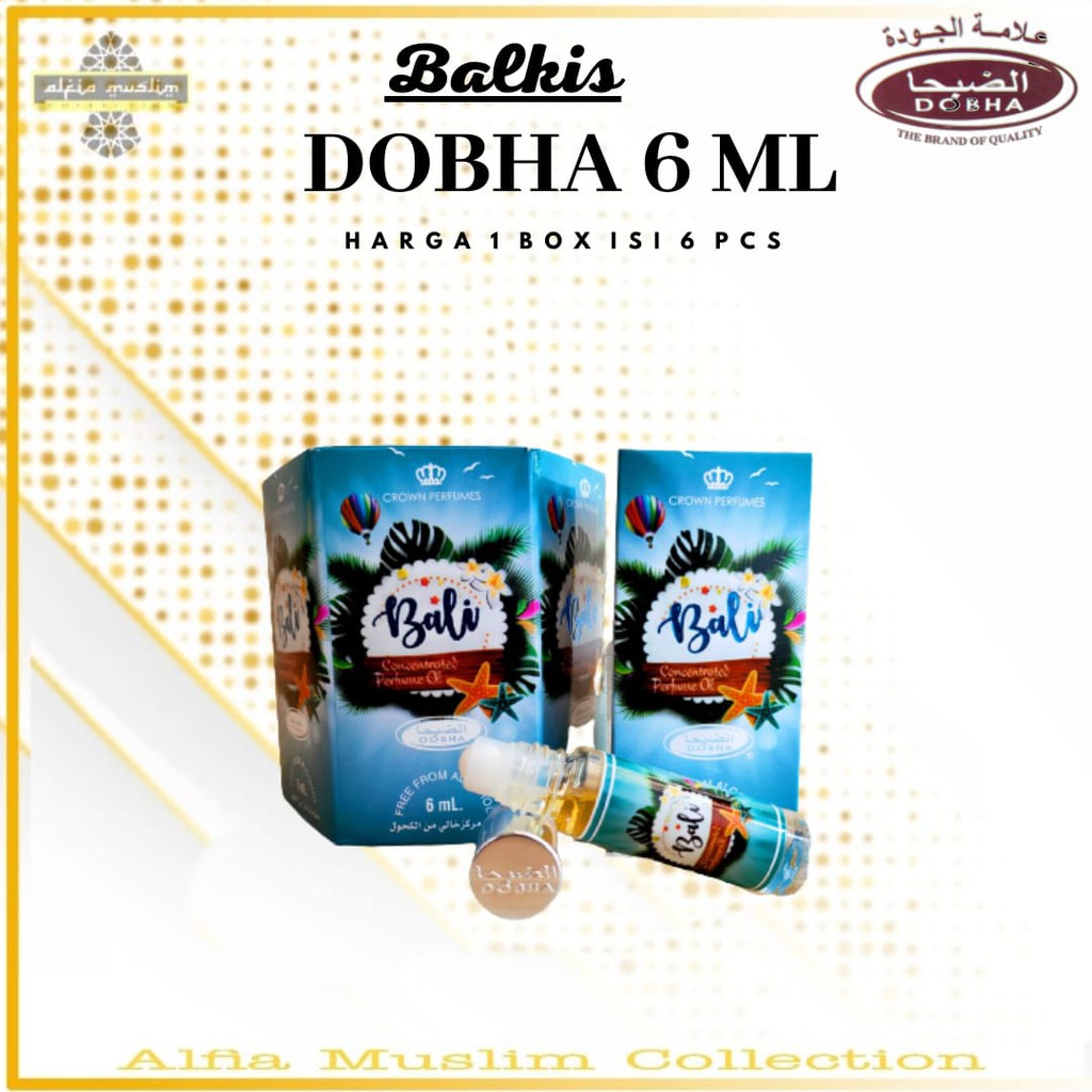 Parfum Dobha Bali 6 Ml 1 Bok Isi 6 Pcs