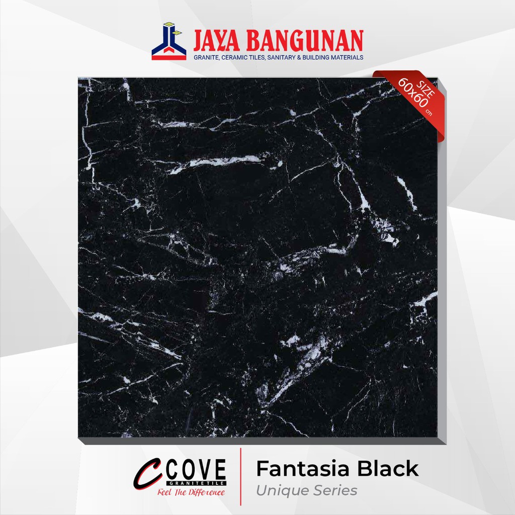 Granite Tile Fantasia Black Granit Lantai Dinding 60x60 Shopee Indonesia