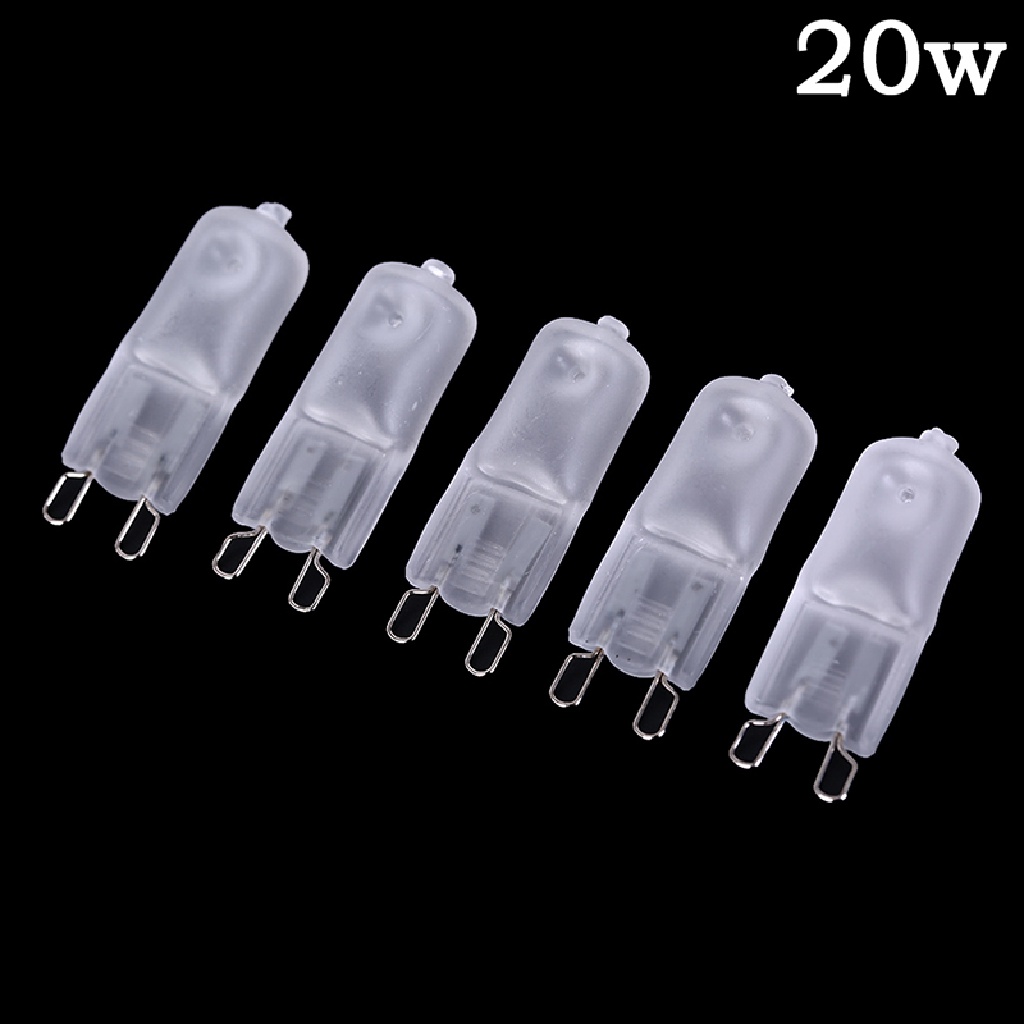 5 Pcs Lampu Halogen G9 220V 20 / 40 / 60W G9