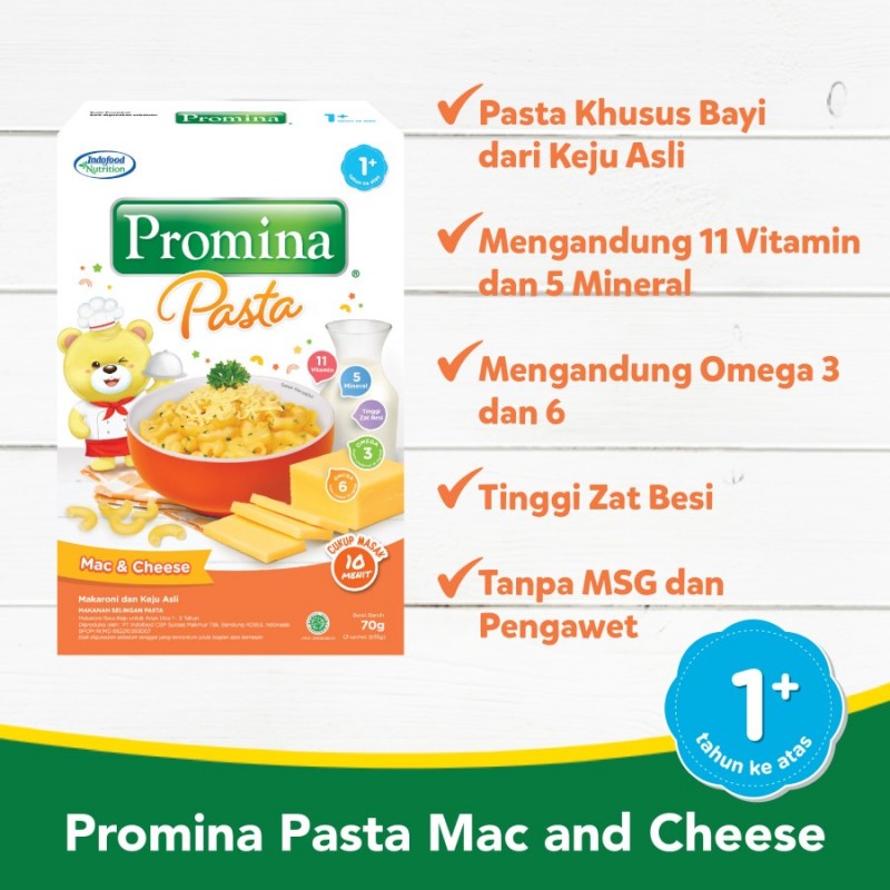 Promina Baby Pasta Mac and Cheese MPASI Bayi 12+ - 70 gr