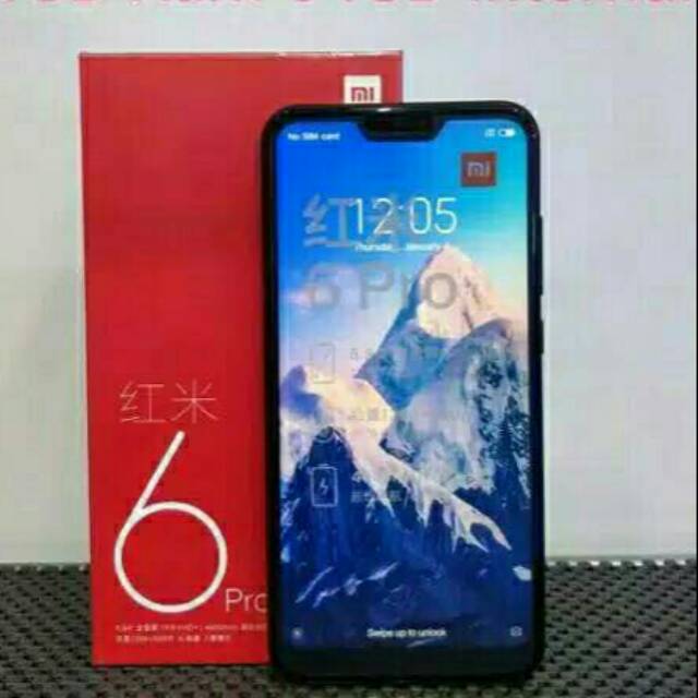 OBRAL CUCIGUDANG Xiomi Redmi 6 Pro 4gb ram 64gb internal, Garansi Distributor 1th