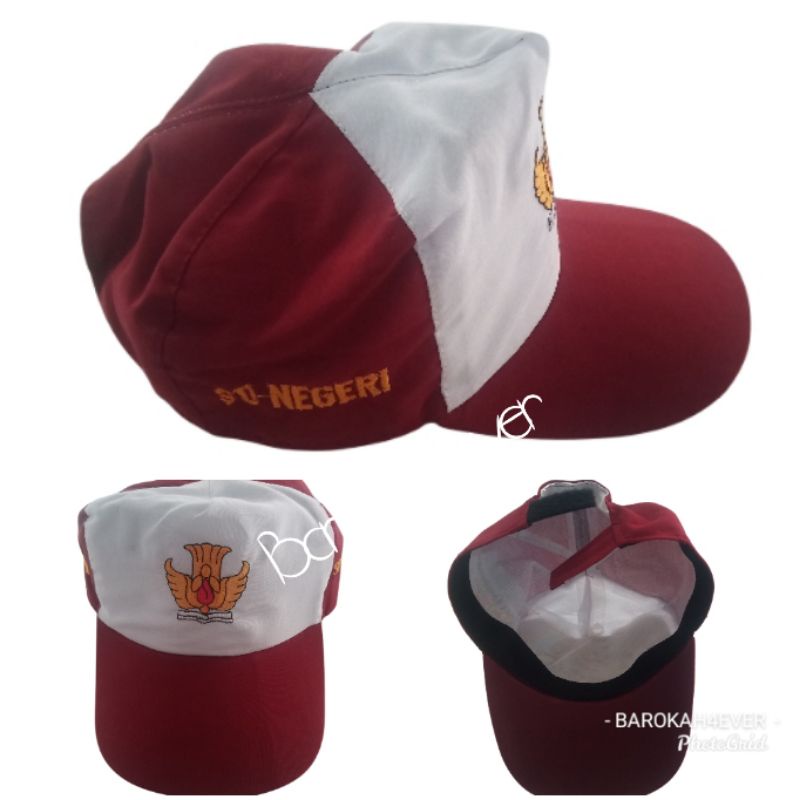 Topi SD Negeri Bordir Famatex Ada Bordir SD NEGERI