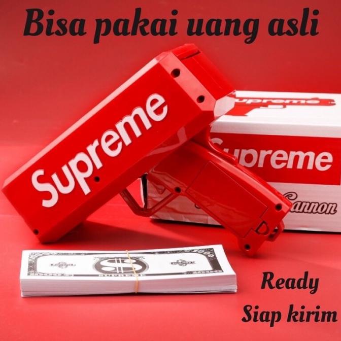MONEY GUN SUPREME / MAINAN PISTOL UANG / TEMBAKAN UANG / SUPREME EMBOS