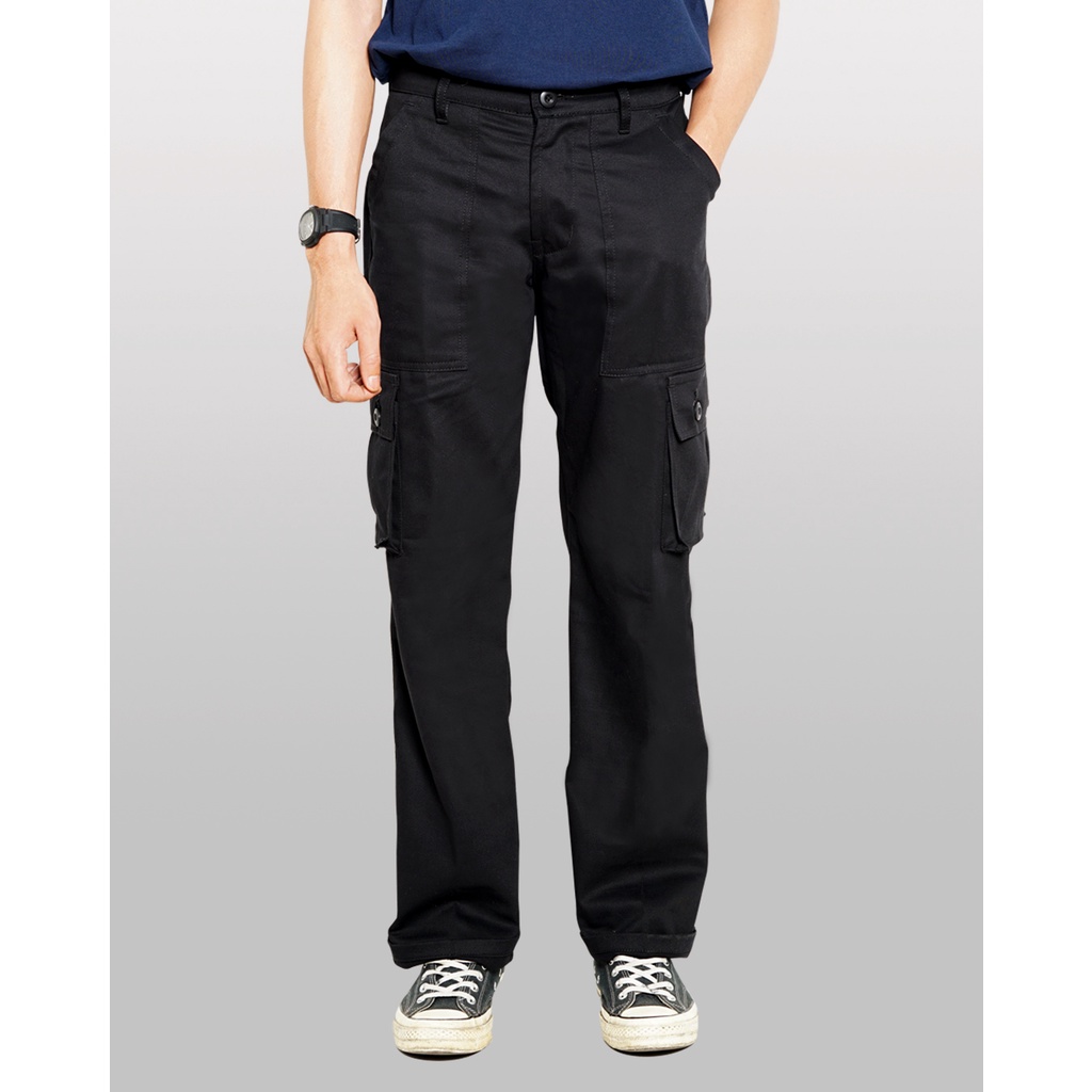 PLAIN AS DAY - TOBEY CARGO PANTS - BLACK