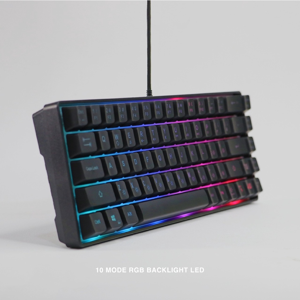 Rexus Gaming Keyboard Mini Battlefire K68M - Rexus K68M RGB Backlight