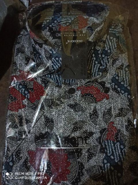 Kemeja Batik Pria Lengan Pendek Bs24 Katun Modern Dixmont Semi Slimfit Premium