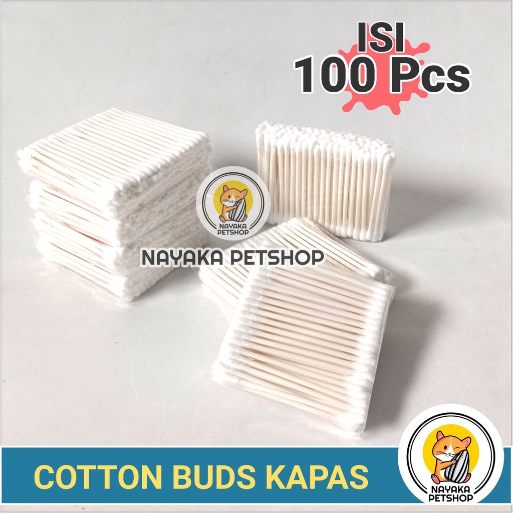 Cotton Buds Bud Korek Telinga Kucing Pembersih Kuping Korekan Anjing Kelinci Hewan