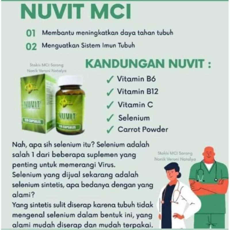 nuvit asli mci 100% ori