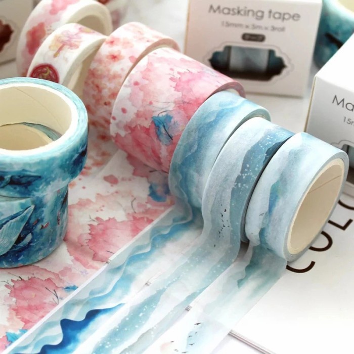 

Trendi Paper Washi Masking Tape 3 Pcs/Set Promo