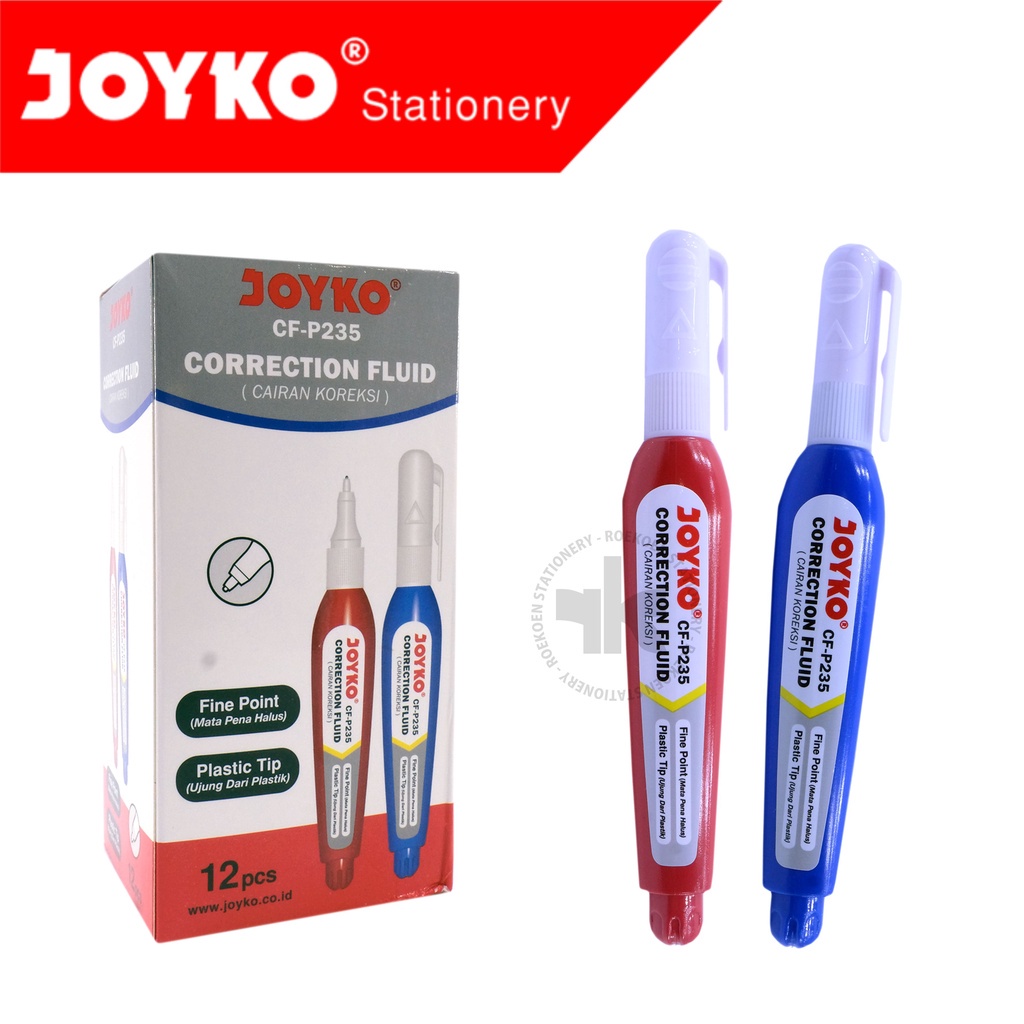 

Joyko Correction Pen CF-P235 Biru & Merah Panjang Kecil