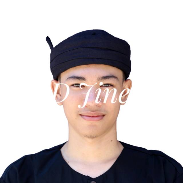 Blangkon Iket Sunda Premium Candra Sumirat Hitam - Ikat Iket Candra - Bendo Sunda - Blangkon Camdra