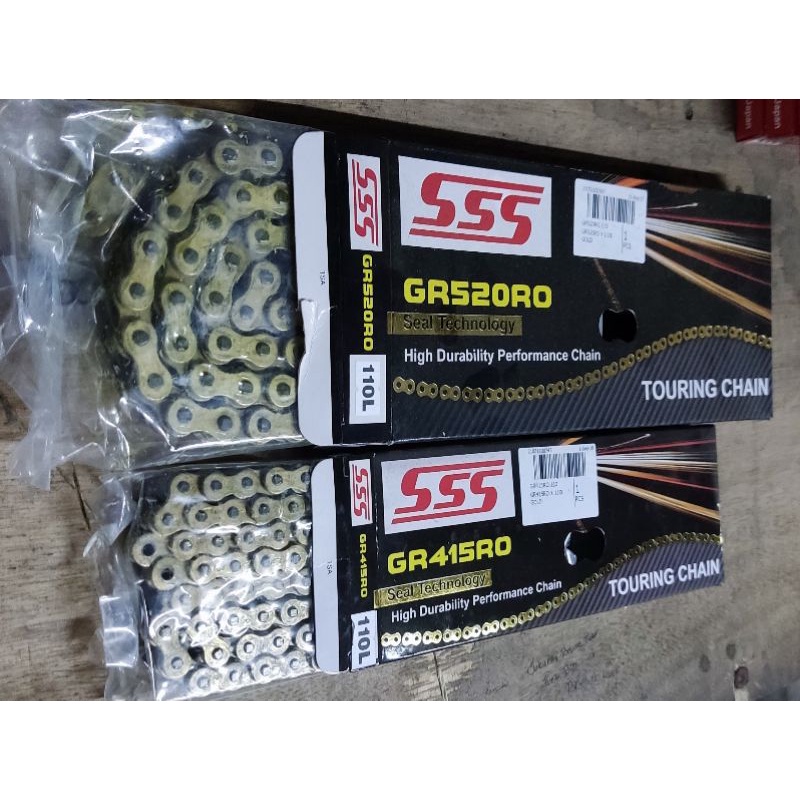 Rantai SSS 415 428 520 RO Gold