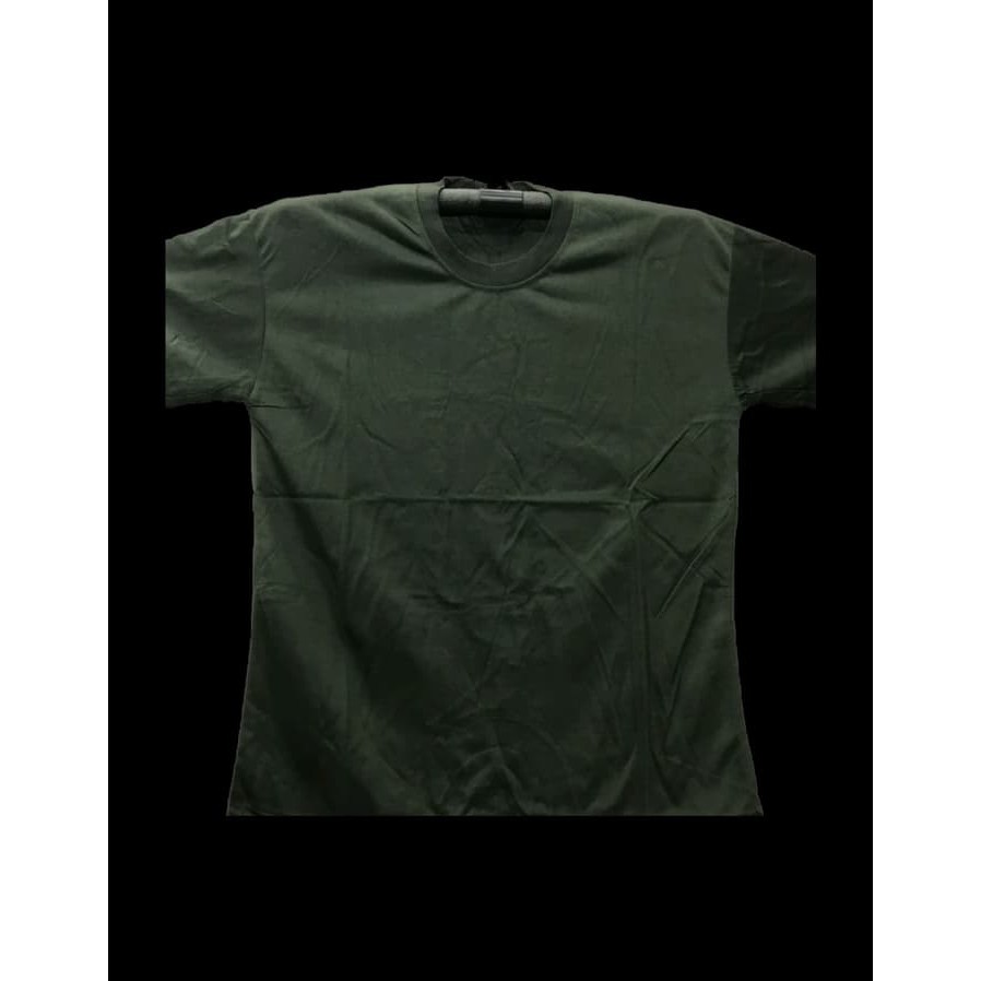Kaos Polos Oblong PE Hijau TNI