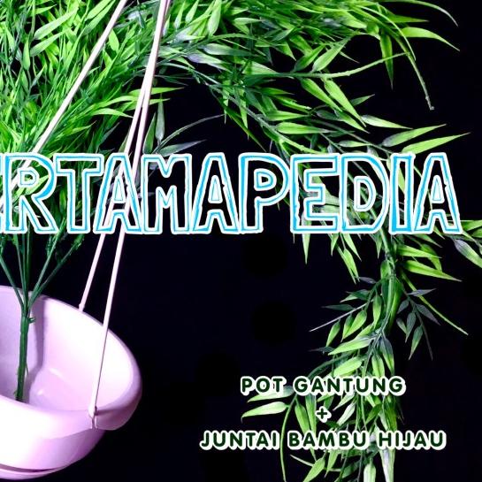 ☻ Daun Bambu Artificial/ Daun Bambu Dekorasi/ Daun Bambu Sintetis Hias - Kuning ♕