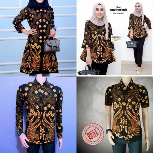 Maura Couple - Sania Ruffle Batik Couple Ori Ndoro Jowi Dnt