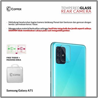 Samsung Galaxy A71 - COPPER Tempered Glass Kamera