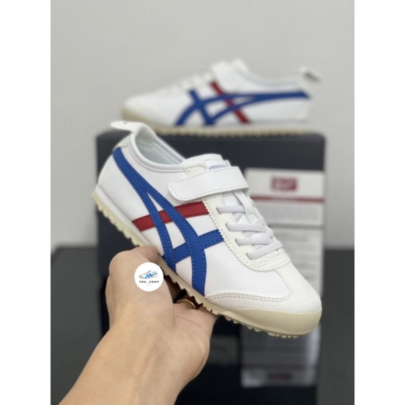 Sepatu Onitsuka Tiger Kids White Blue Red / Sepatu Onitsuka Tiger Anak