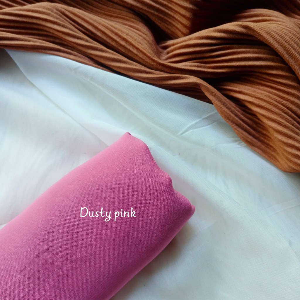 BELLA SQUARE JAHIT TEPI //HIJAB// JILBAB KHIMAR KERUDUNG BERGO SEGIEMPAT-DUSTY PINK
