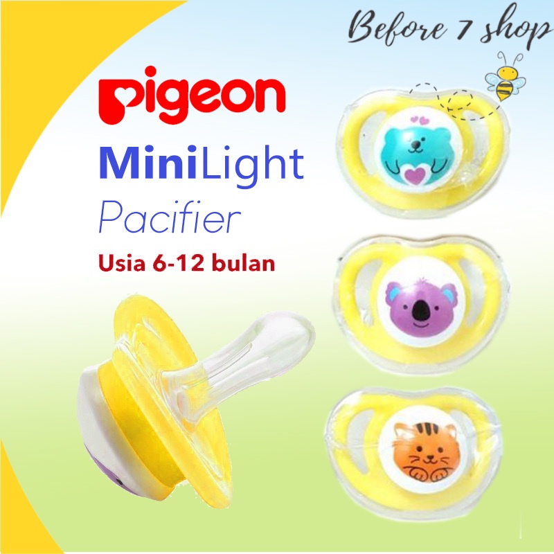 ♥BabyYank♥ EMPENG PIGEON  KARAKTER TOPLES SILICONE PACIFIER (HARGA 1PC EMPENG) / PIGEON Minilight Pacifier Size M ( 6-12 bln )