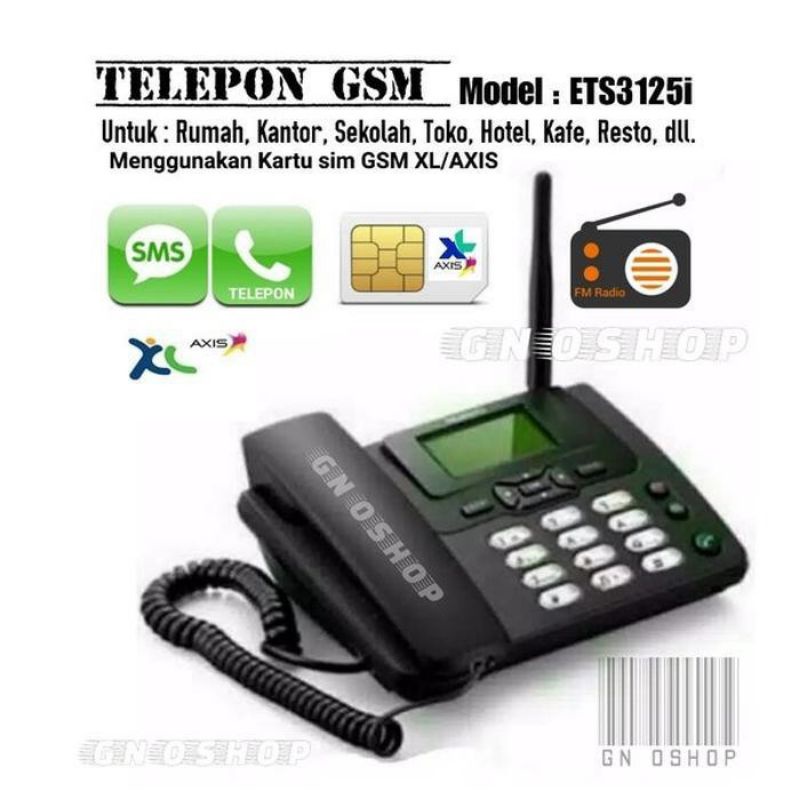 Telepon GSM untuk Rumah Kantor Telp Telpon Telephone Phone FWP Fwt Gsm Telepon Wireless