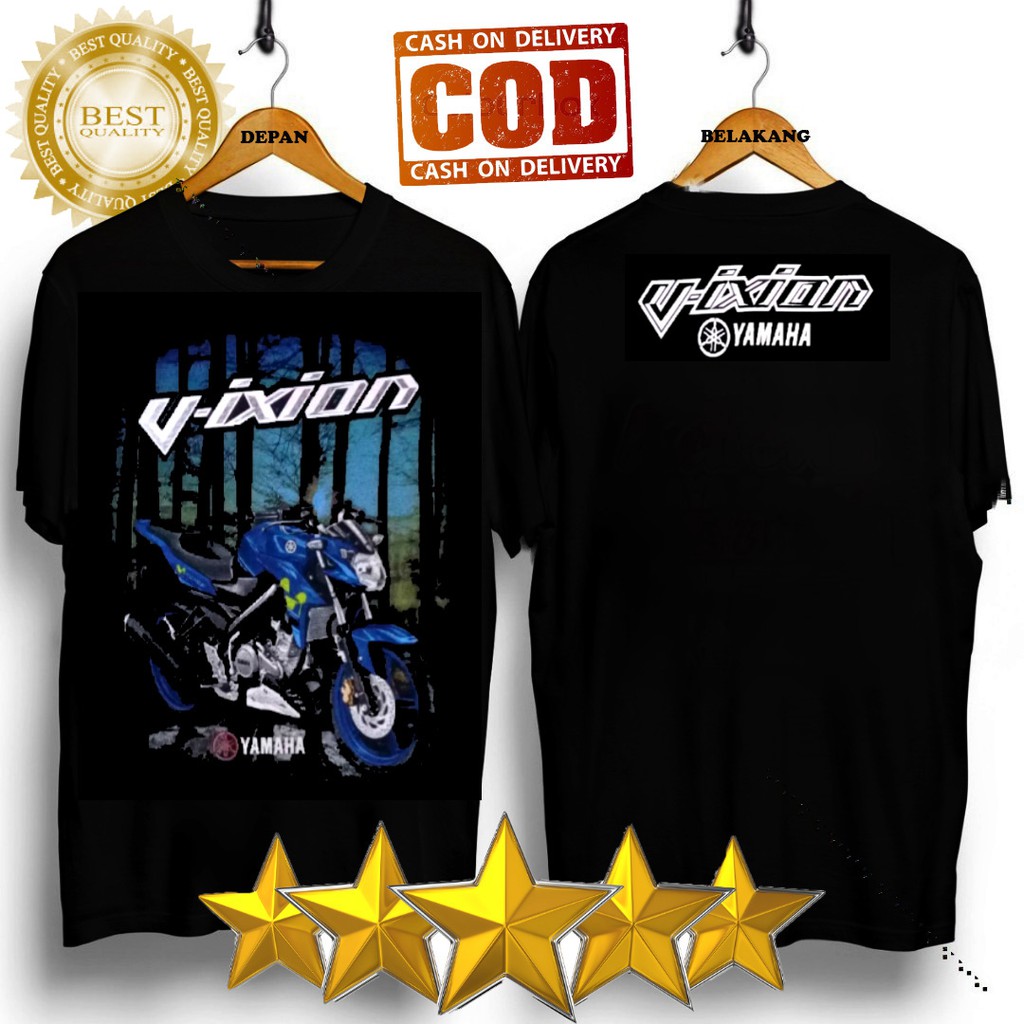 baju kaos distro terbaru satria baju kaos hitam polos pria kaos kekinian/baju kaos vixion