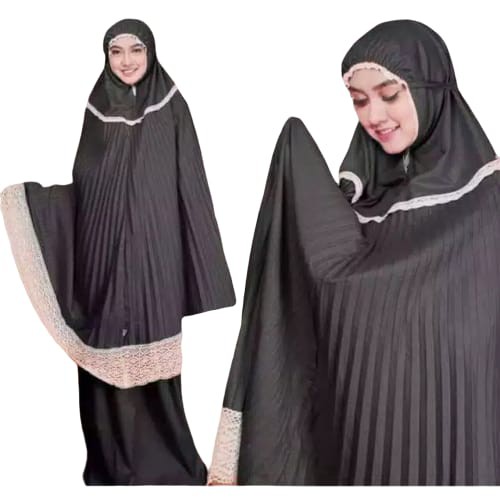 PLISKET MUKENA DEWASA MICRO PLISKET RENDA RAJUT by NSH (GESER BANYAK WARNA) MUKENA PLEATED