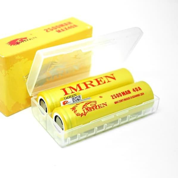 ღbhb【 KLSIT* BATERAI 18650 IMREN 2500 MAH 40A AUTHENTIC NOT KDEST **D.