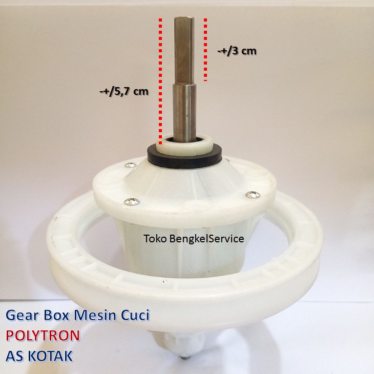 Gear Box Gearbox Mesin Cuci Polytron Gigi AS KOTAK