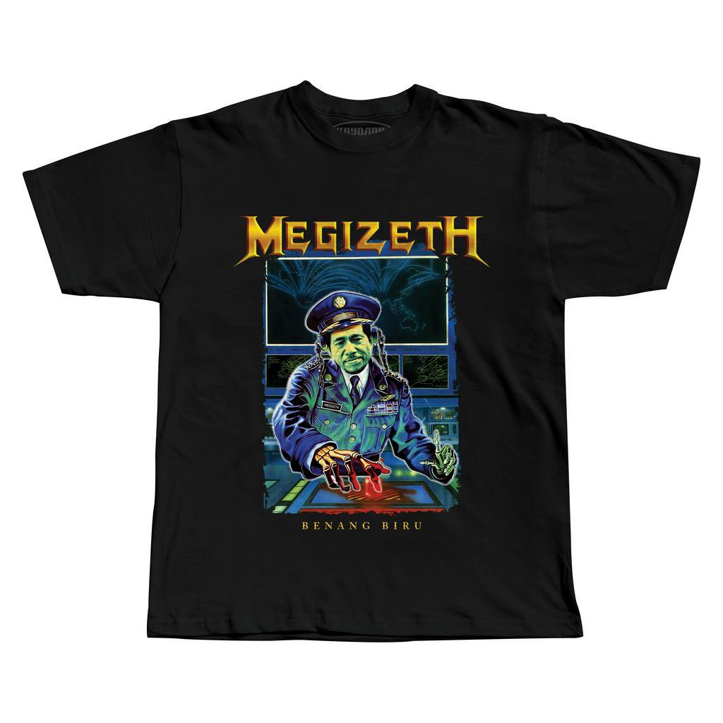 T-shirt MEGIZETH | Kaos band parody plesetan