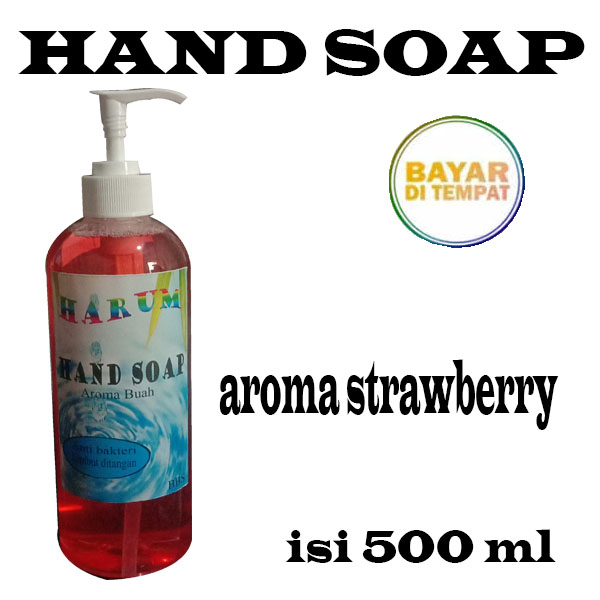 HAND SOAP BOTOL PUMP AROMA STRAWBERRY ISI 500 ML