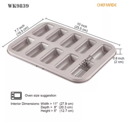 Loyang Kue Chefmade WK9839 Anti Lengket Cake Mold Non Stick Bake Pan