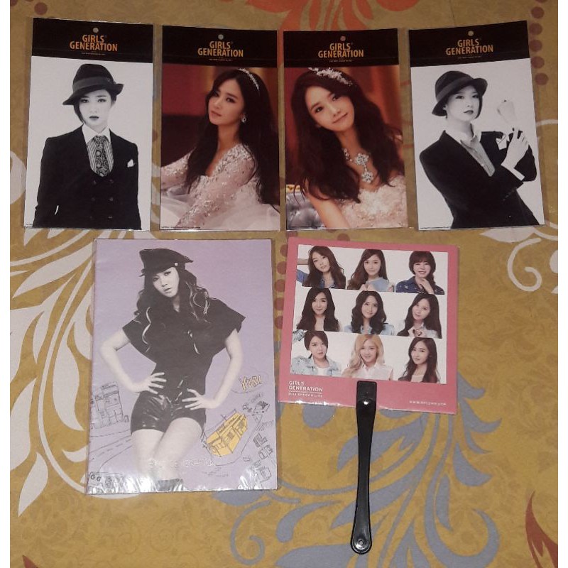 [Official Goodies SNSD] Photocard MrMr (Yoona & Yuri)+Fan+Yuri Mr.Taxi Notebook+Photo Sticker MrMr