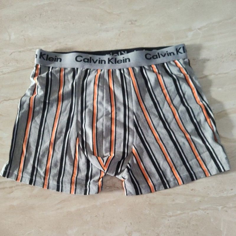 Celana dalam Celana Boxer cowok motif salur