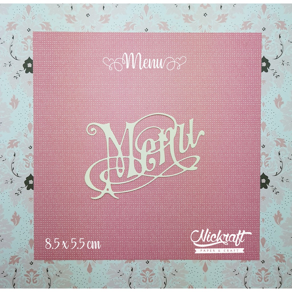 

MENU WORD - BAHAN SCRAPBOOK TULISAN
