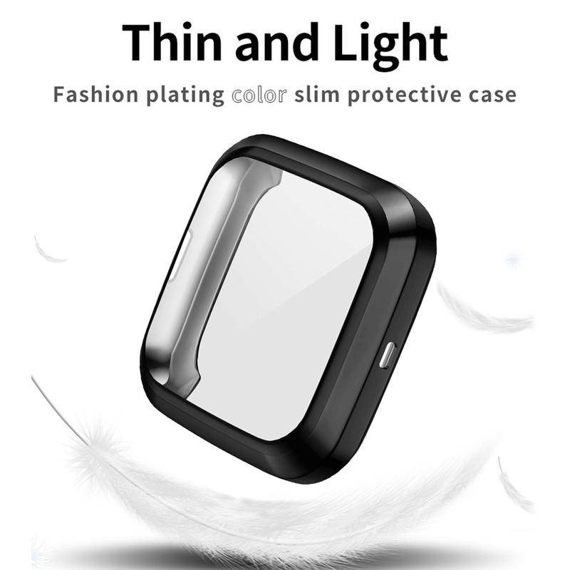 Soft Case Tpu Bumper Pelindung Layar Smartwatch Fitbit Versa3 2 Versa3 Versa2 Sense Inspire2 Inspire2