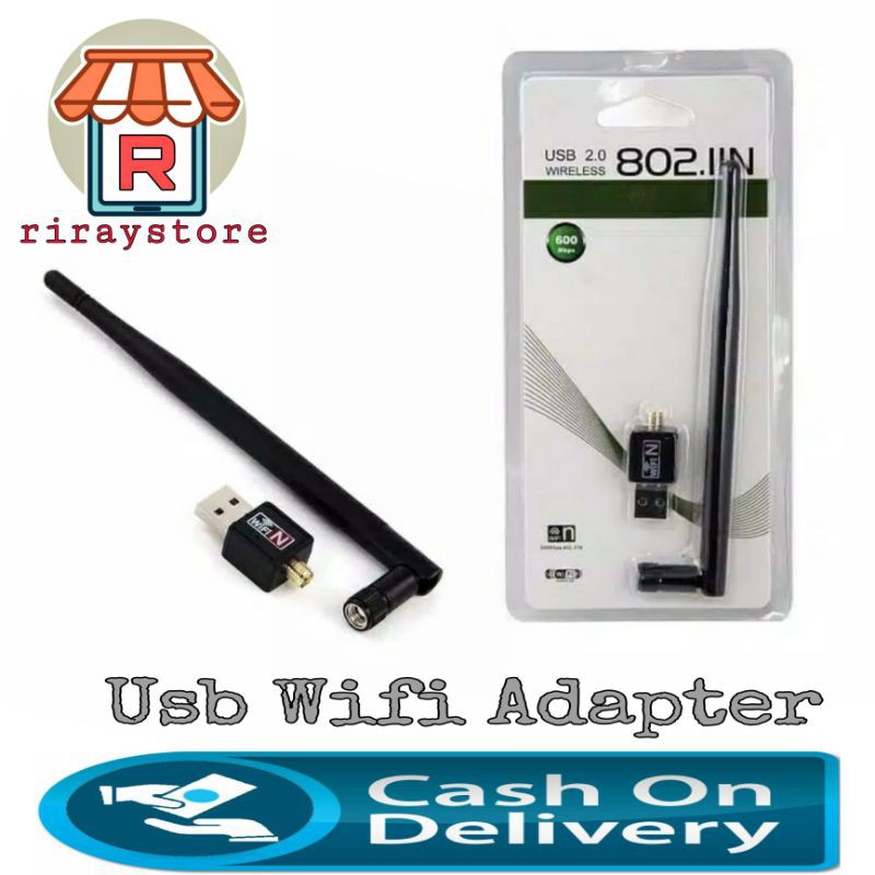 Baru !! USB Dongle Wireless Wifi Receiver USB Adapter 802.11N 300Mbps Antena wifi