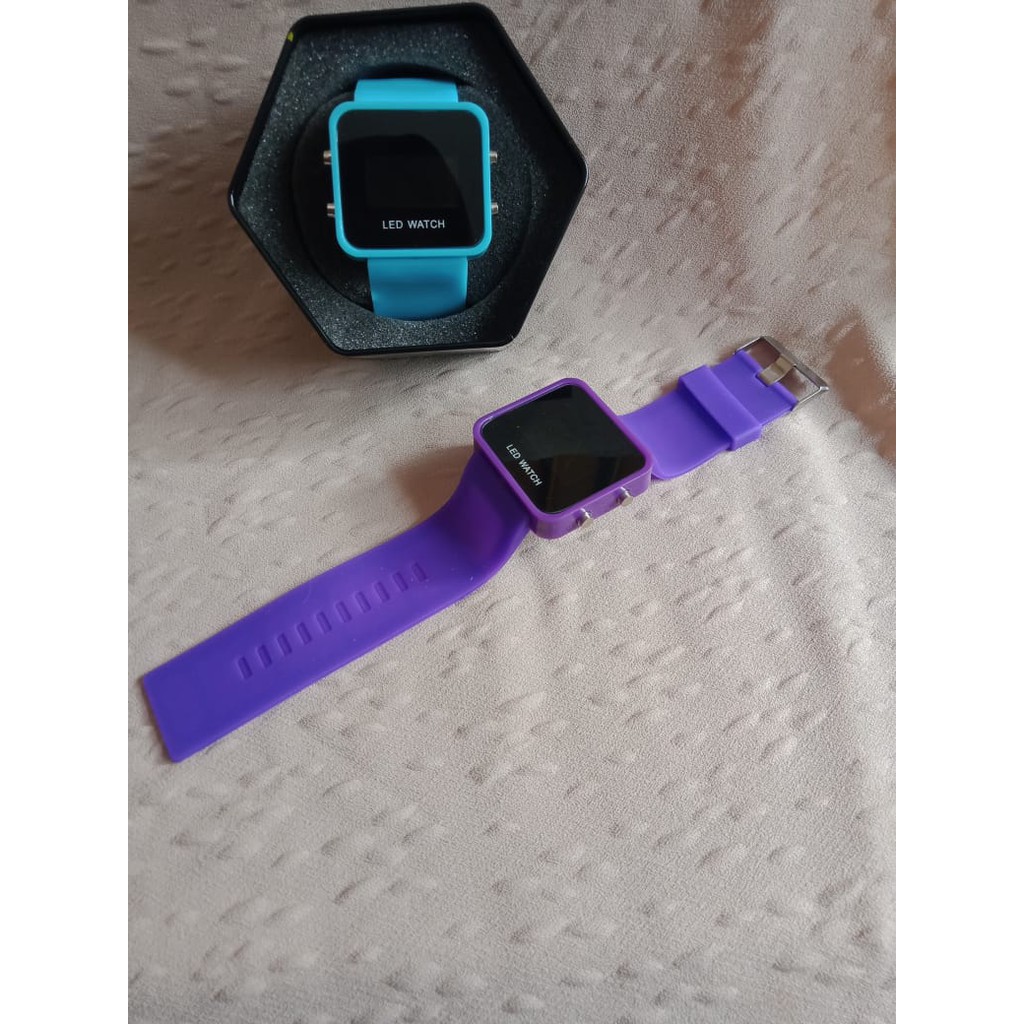 HJ138 Jam Tangan Cewek Cowok LED Watch Digital Jam Tangan Fashion Wanita Pria Digital Watch