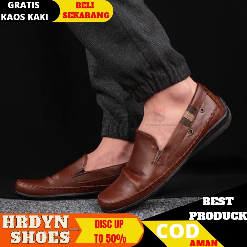 MINING X SEPATU SLIP ON PRIA LOAFER DEWASA SCRAPER KULIT ASLI CASUAL FORMAL SLIP ON PRIA KERJA KANTOR GURU PNS PESTA RESMI NYAMAN || SLIP ON PRIA PANSUS BERKUALITAS 2021