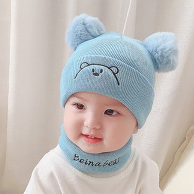 Topi kupluk bayi karakter beruang lucu imut / kupluk bayi laki-laki/ topi anak perempuan terbaru