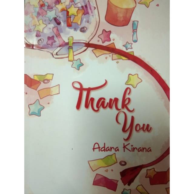 Novel Thank You - Adara Kirana - edisi ttd penulis