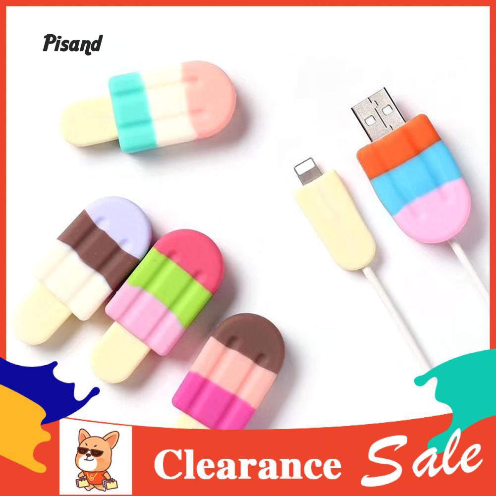 Pelindung Kabel Bahan Silikon Bentuk Ice Cream Aneka Warna Pelindung Kabel Bahan Silikon Bentuk Ice Cream Aneka Warna