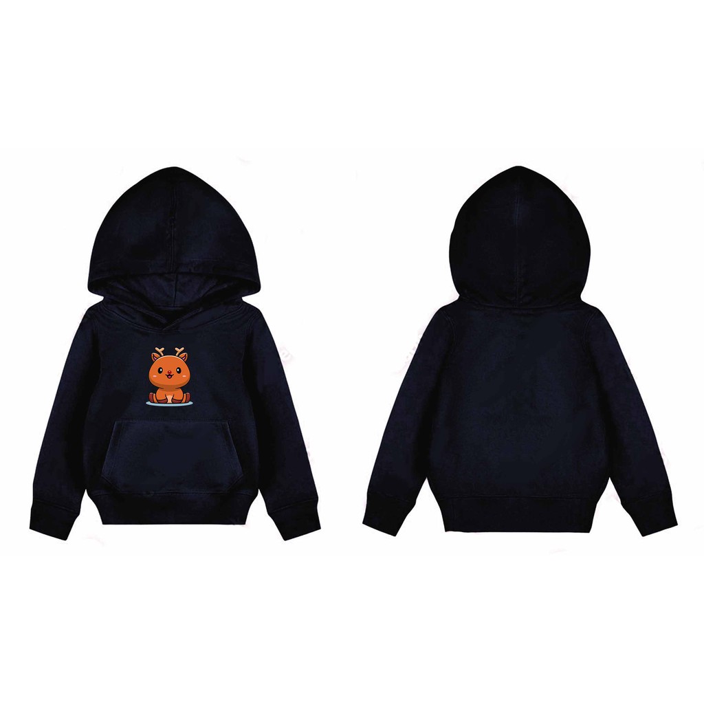 Hoodie Rudolf Sweater Pakaian Fleece Anak M -XL