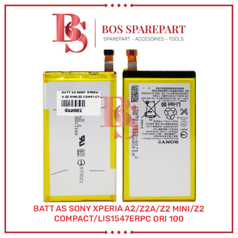 BATTERY AS SONY XPERIA A2 / Z2A / Z2 MINI / Z2 COMPACT / LIS1547ERPC ORI 100 / BATERAI / BATRE