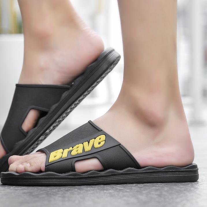 Terbaik.. [ 100% IMPORT + Pijat Permukaan Sepatu + FREE ONGKIR ] - Sendal pria / Sol Gelombang / SAN